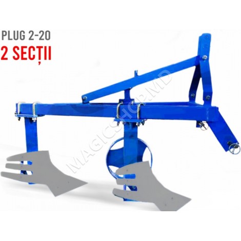 Plug pentru tractor cu 2 secții 2-20; 2-25